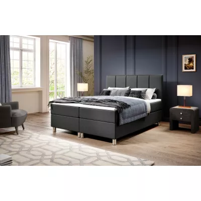 Hotelová postel 180x200 RAQUEL 4 - tmavě šedá