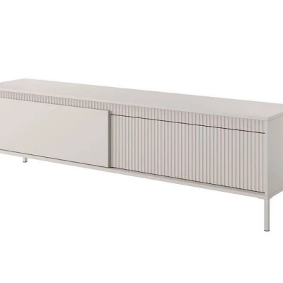 Široký TV stolek 187 cm MOULTON - béžový