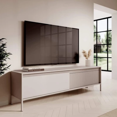 Široký TV stolek 187 cm MOULTON - béžový