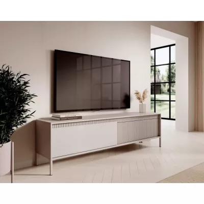 Široký TV stolek 187 cm MOULTON - béžový