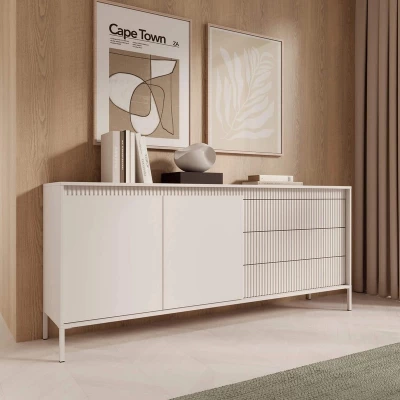 Kombinovaná široká komoda MOULTON - béžová