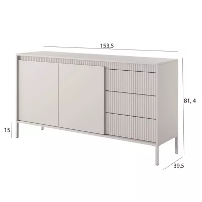 Kombinovaná komoda MOULTON - béžová