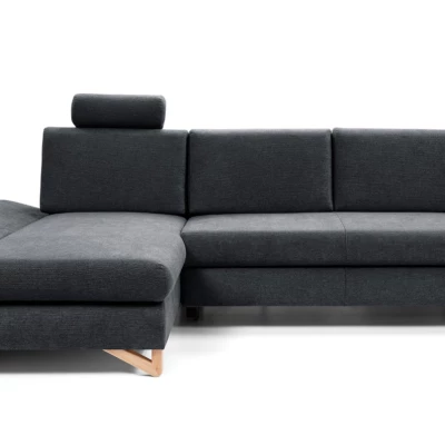 Rozkládací rohová sedačka GULEPA 1 - antracitová, levý roh