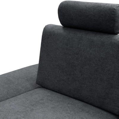 Rozkládací rohová sedačka GULEPA 1 - antracitová, levý roh