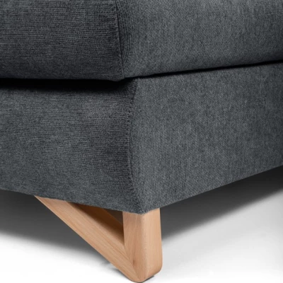 Rozkládací rohová sedačka GULEPA 1 - antracitová, levý roh