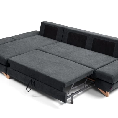 Rozkládací rohová sedačka GULEPA 1 - antracitová, levý roh