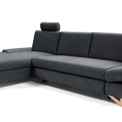 Rozkládací rohová sedačka GULEPA 1 - antracitová, levý roh
