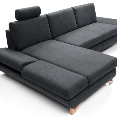 Rozkládací rohová sedačka GULEPA 1 - antracitová, levý roh