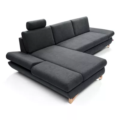 Rozkládací rohová sedačka GULEPA 1 - antracitová, levý roh