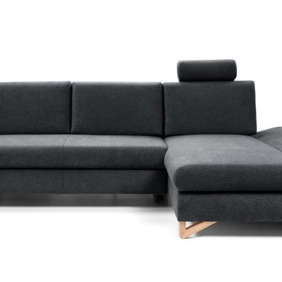 Rozkládací rohová sedačka GULEPA 1 - antracitová, pravý roh