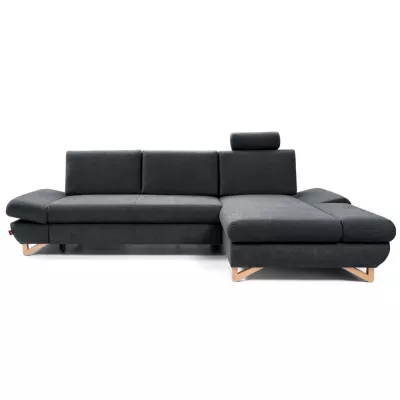 Rozkládací rohová sedačka GULEPA 1 - antracitová, pravý roh