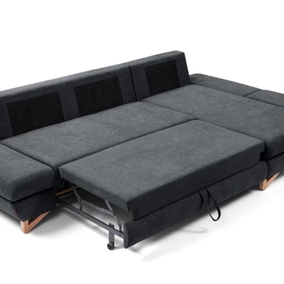 Rozkládací rohová sedačka GULEPA 1 - antracitová, pravý roh