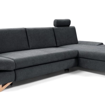 Rozkládací rohová sedačka GULEPA 1 - antracitová, pravý roh