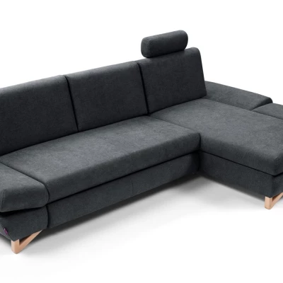 Rozkládací rohová sedačka GULEPA 1 - antracitová, pravý roh