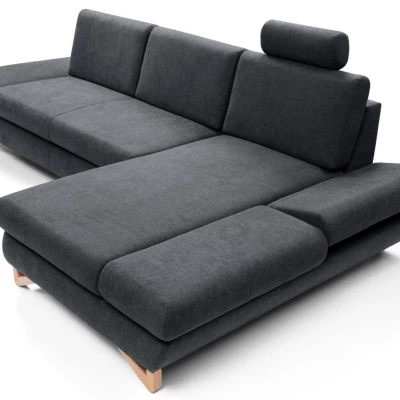 Rozkládací rohová sedačka GULEPA 1 - antracitová, pravý roh