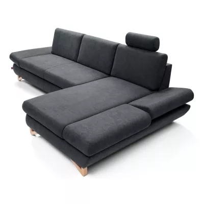 Rozkládací rohová sedačka GULEPA 1 - antracitová, pravý roh