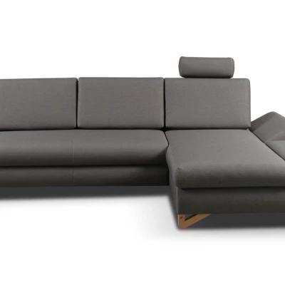 Rozkládací rohová sedačka GULEPA 1 - ocelová šedá 2, pravý roh