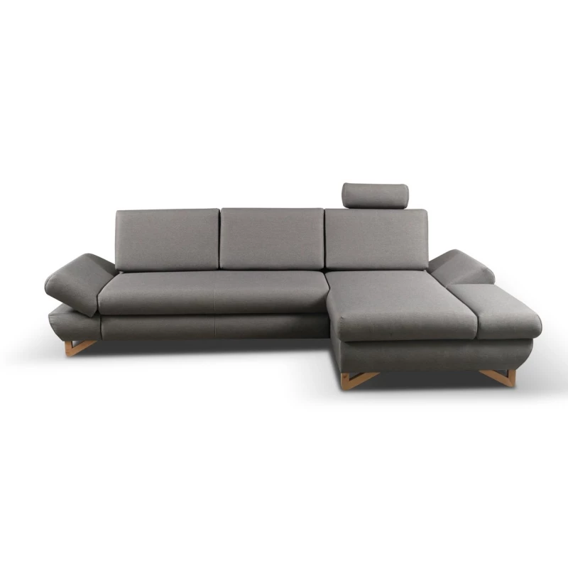 Rozkládací rohová sedačka GULEPA 1 - šedá 2, pravý roh