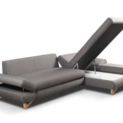 Rozkládací rohová sedačka GULEPA 1 - šedá 2, pravý roh