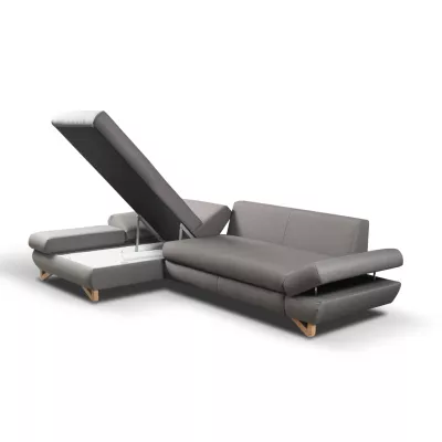 Rozkládací rohová sedačka GULEPA 1 - šedá 2, levý roh