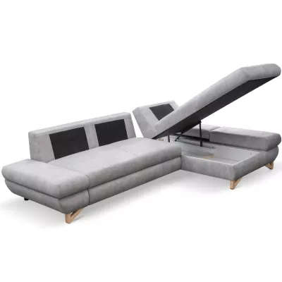 Rozkládací rohová sedačka GULEPA 1 - slonovinová, pravý roh