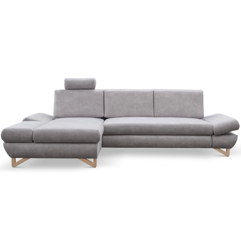 Rozkládací rohová sedačka GULEPA 1 - slonovinová, levý roh