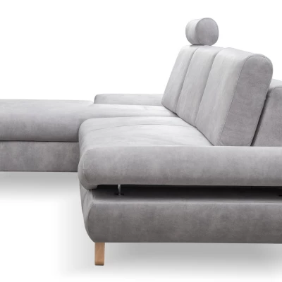 Rozkládací rohová sedačka GULEPA 1 - slonovinová, levý roh