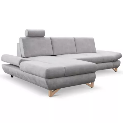 Rozkládací rohová sedačka GULEPA 1 - slonovinová, levý roh