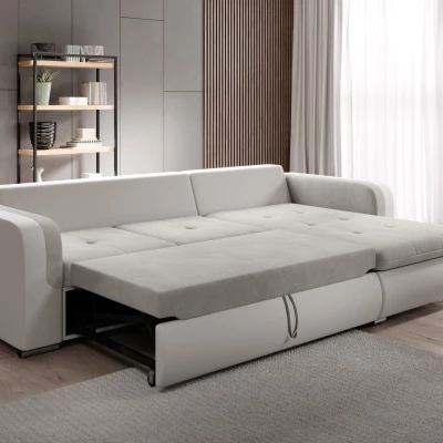 Rohová sedací souprava DAFNI MINI - černá / modrá, levý roh