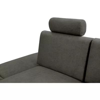 Rozkládací rohová sedačka GULEPA 1 - ocelová šedá 1, levý roh