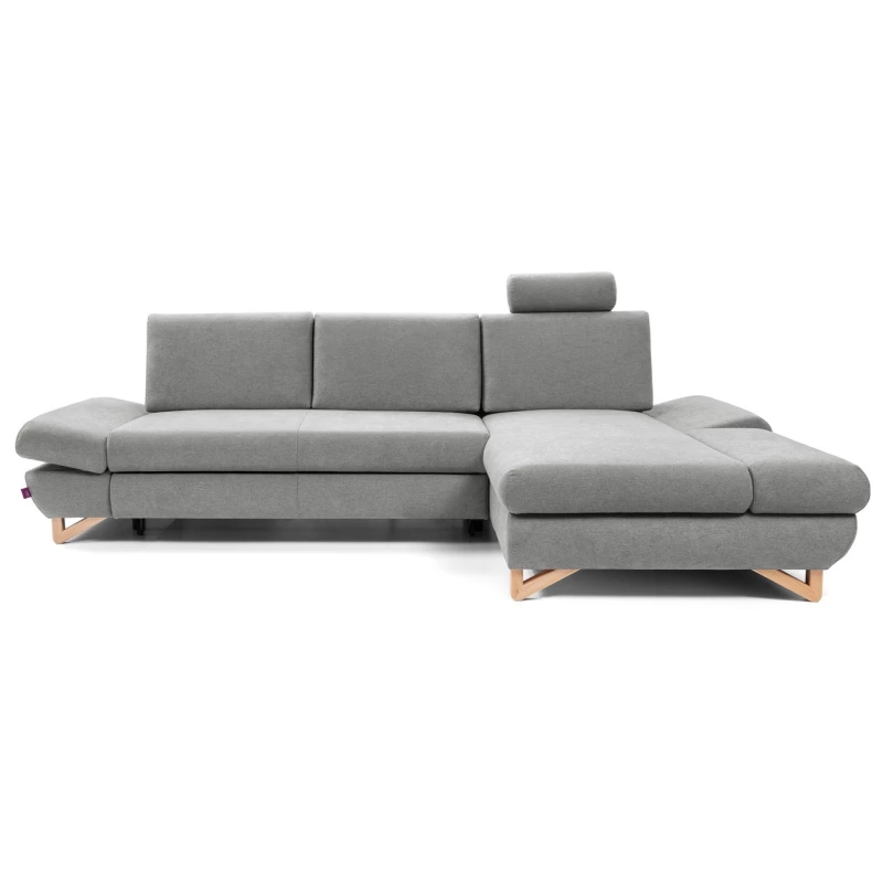 Rozkládací rohová sedačka GULEPA 1 - šedá 1, pravý roh