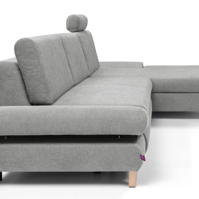 Rozkládací rohová sedačka GULEPA 1 - šedá 1, pravý roh