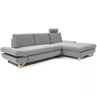 Rozkládací rohová sedačka GULEPA 1 - šedá 1, pravý roh