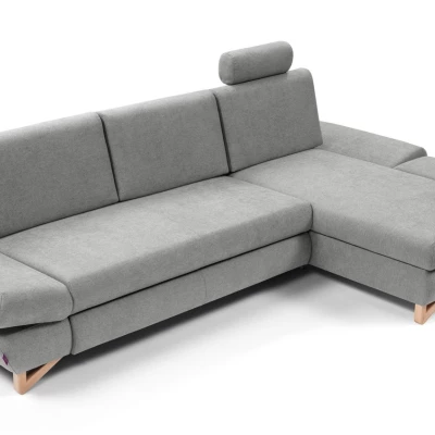 Rozkládací rohová sedačka GULEPA 1 - šedá 1, pravý roh