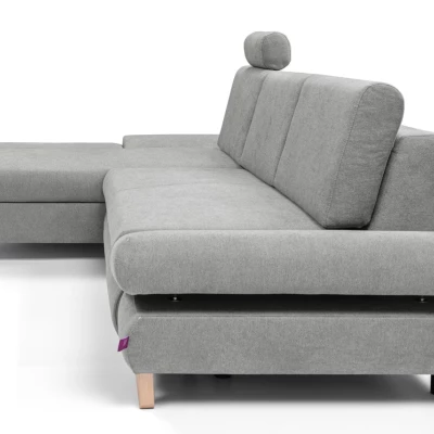 Rozkládací rohová sedačka GULEPA 1 - šedá 1, levý roh