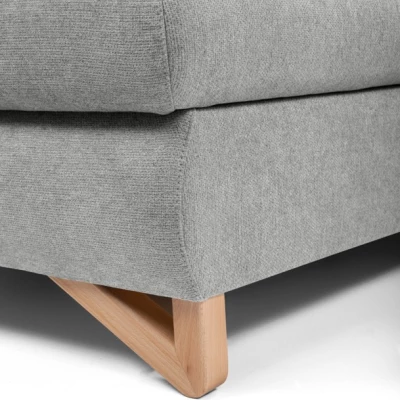 Rozkládací rohová sedačka GULEPA 1 - šedá 1, levý roh