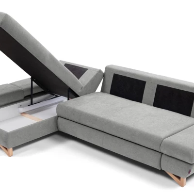 Rozkládací rohová sedačka GULEPA 1 - šedá 1, levý roh