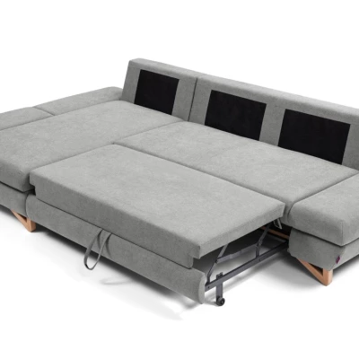 Rozkládací rohová sedačka GULEPA 1 - šedá 1, levý roh