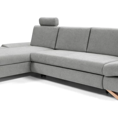 Rozkládací rohová sedačka GULEPA 1 - šedá 1, levý roh