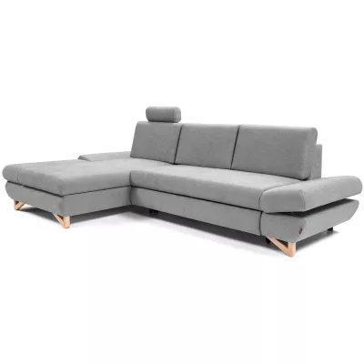 Rozkládací rohová sedačka GULEPA 1 - šedá 1, levý roh