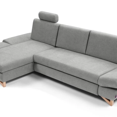 Rozkládací rohová sedačka GULEPA 1 - šedá 1, levý roh