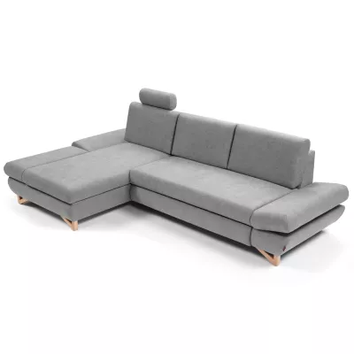 Rozkládací rohová sedačka GULEPA 1 - šedá 1, levý roh