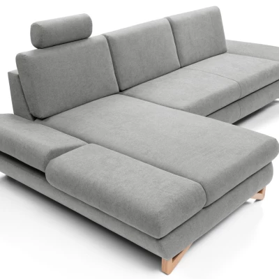 Rozkládací rohová sedačka GULEPA 1 - šedá 1, levý roh