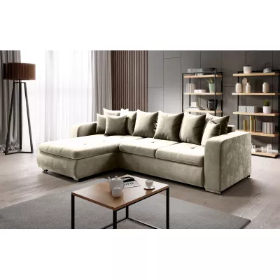 Rohová sedací souprava DAFNI MINI - béžová, levý roh