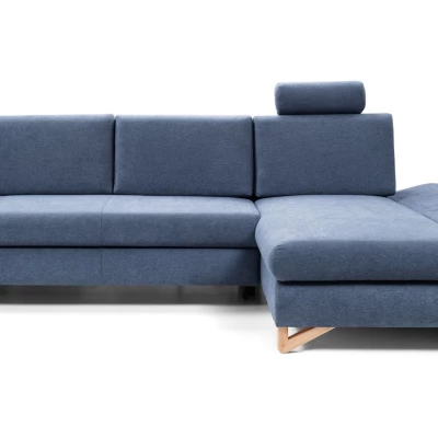 Rozkládací rohová sedačka GULEPA 1 - modrá, pravý roh