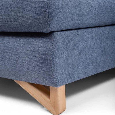 Rozkládací rohová sedačka GULEPA 1 - modrá, pravý roh