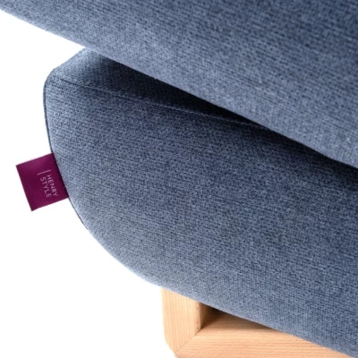 Rozkládací rohová sedačka GULEPA 1 - modrá, pravý roh