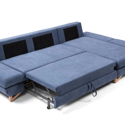 Rozkládací rohová sedačka GULEPA 1 - modrá, pravý roh