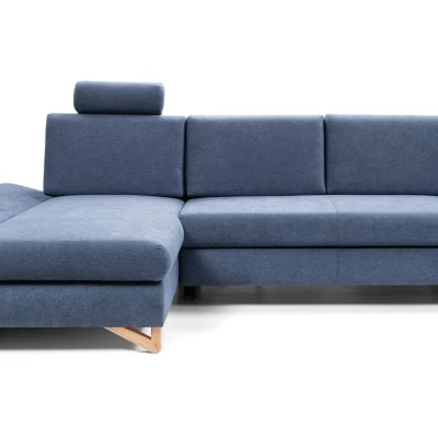 Rozkládací rohová sedačka GULEPA 1 - modrá, levý roh