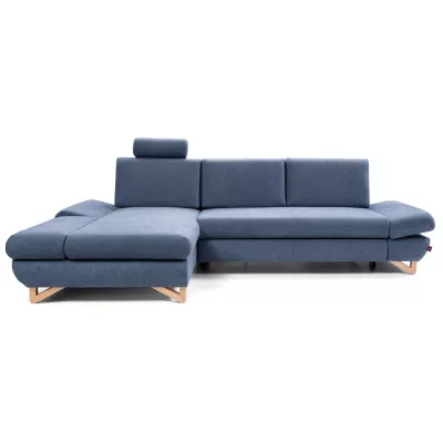 Rozkládací rohová sedačka GULEPA 1 - modrá, levý roh